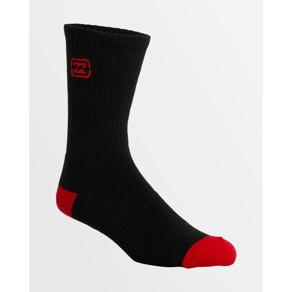 Billabong Mens Bracket Wave 3 Pack Crew Socks
