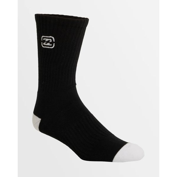 Billabong Mens Bracket Wave 3 Pack Crew Socks