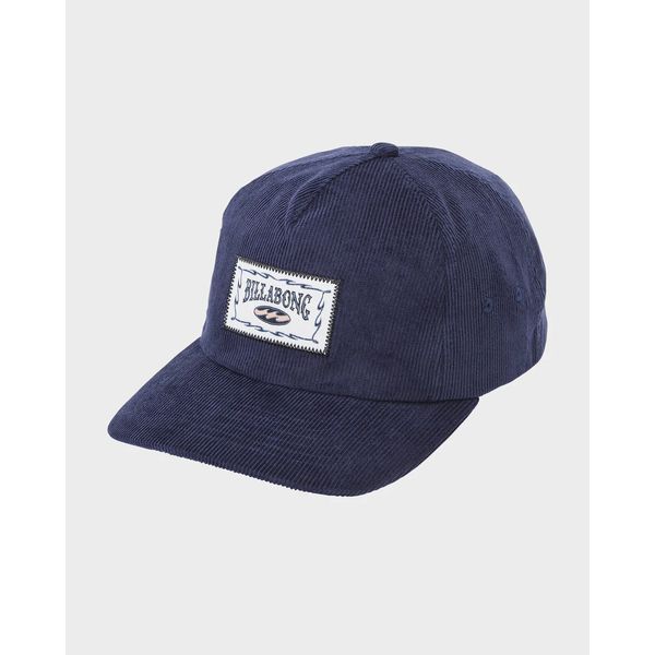 Billabong Mens Heritage Snapback Cap navy blue corduroy